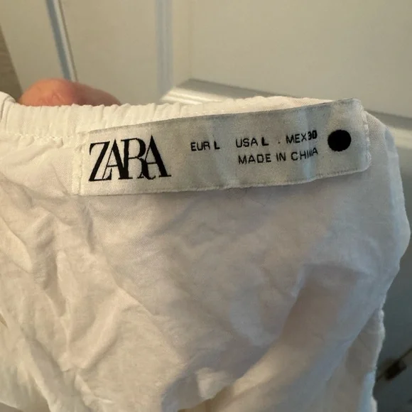 Zara White Backless Halter Dress - Picture 6 of 6